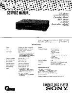 Sony CDP-C35 - Service Manual 